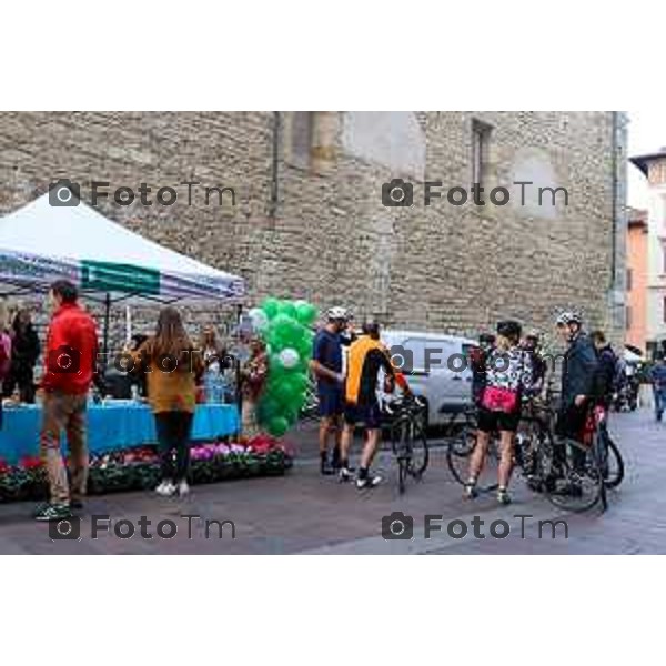 Foto Tommaso Berardi for Manzoni/LaPresse 6/10/23 Bergamo Italia - Cronaca - Bike Tour Fibrosi Cistica