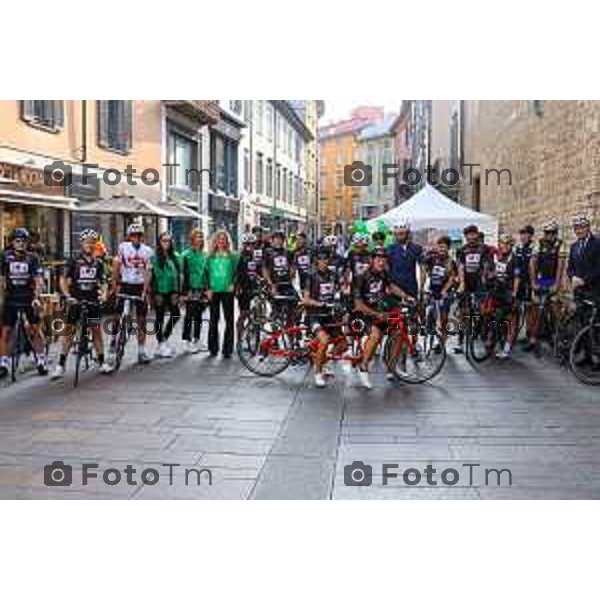 Foto Tommaso Berardi for Manzoni/LaPresse 6/10/23 Bergamo Italia - Cronaca - Bike Tour Fibrosi Cistica