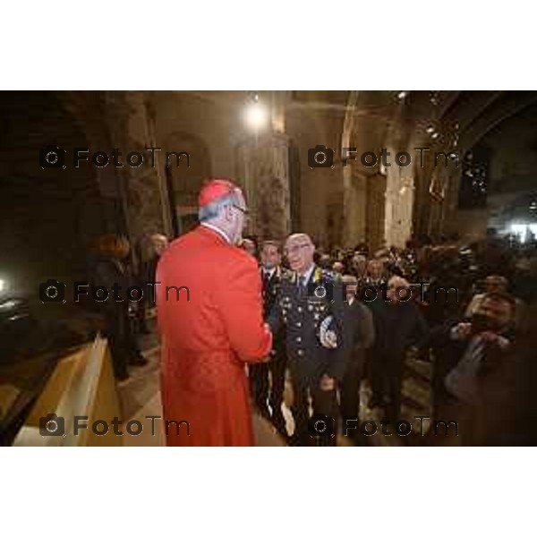 Foto Manzoni Tiziano/LaPresse 7-10-2023Bergamo Italia - Cronaca - Sindaco di Bergamo Giorgio Gori e il Presidente del Consiglio comunale Ferruccio Rota Consiglio comunale straordinario per il conferimento della Cittadinanza Onoraria "Giovanni XXIII" a S.B. Pierbattista Pizzaballa Patriarca di Gerusalemme e dei Latini