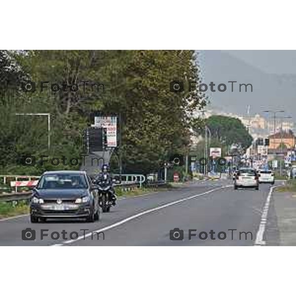 Foto Manzoni Tiziano/LaPresse 10-10-2023Bergamo Italia - Cronaca - Lallio BG Provinciale 525 e la roggia