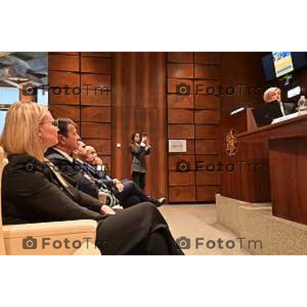 Foto Manzoni Tiziano/LaPresse 18-10-2023Bergamo Italia - Cronaca - Camera di Commercio Confcooperative Bergamo convegno con Ministro del Lavoro, Marina Elvira Calderone,