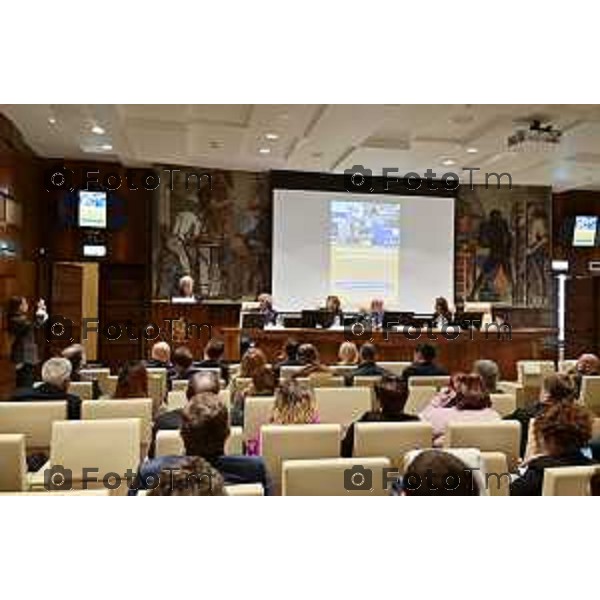 Foto Manzoni Tiziano/LaPresse 18-10-2023Bergamo Italia - Cronaca - Camera di Commercio Confcooperative Bergamo convegno con Ministro del Lavoro, Marina Elvira Calderone,