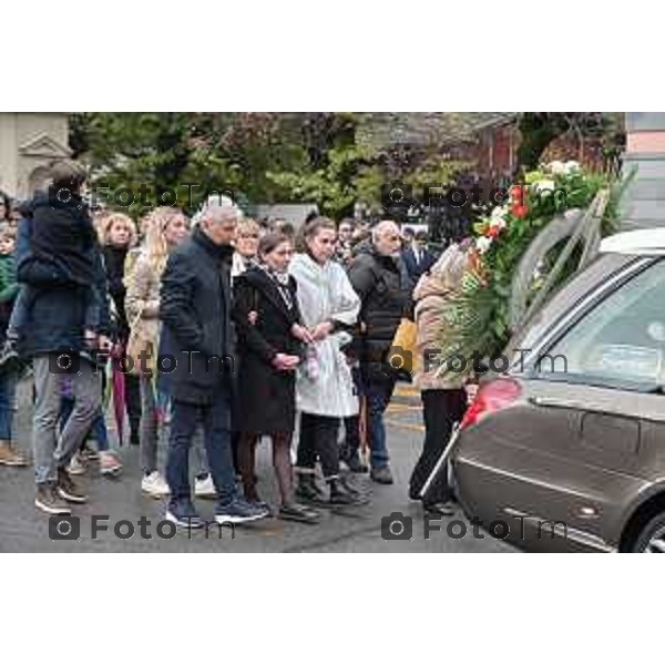 Tiziano Manzoni/LaPresse 20-10- 2023 Bergamo, Italia Cronaca Bergamo Selvino Bg funerale Diego Bertocchi sindaco del paese