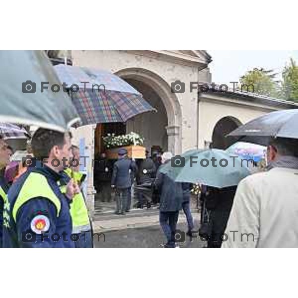 Tiziano Manzoni/LaPresse 20-10- 2023 Bergamo, Italia Cronaca Bergamo Selvino Bg funerale Diego Bertocchi sindaco del paese