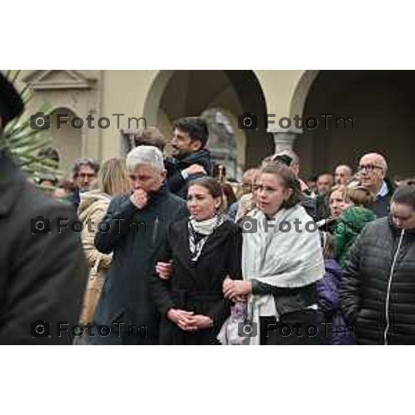 Tiziano Manzoni/LaPresse 20-10- 2023 Bergamo, Italia Cronaca Bergamo Selvino Bg funerale Diego Bertocchi sindaco del paese