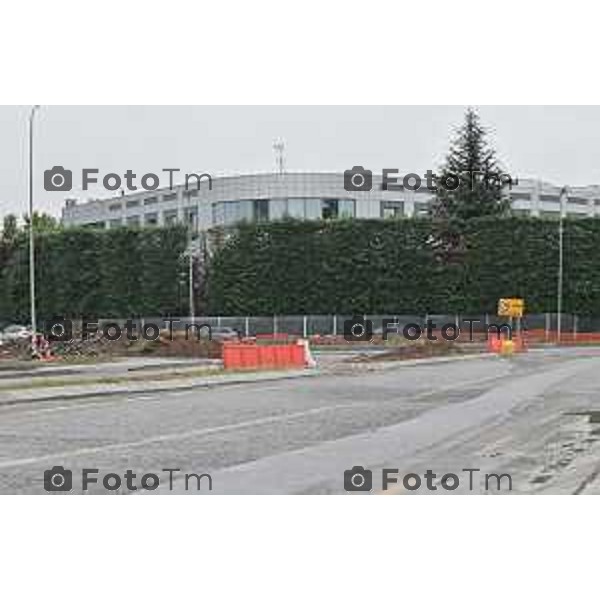 Foto Manzoni Tiziano/LaPresse 24-10-2023 Bergamo Italia - Cronaca -Verdellino bg Zingonia Verdellino BG Cantiere fronte centro Bortolotti Atalanta