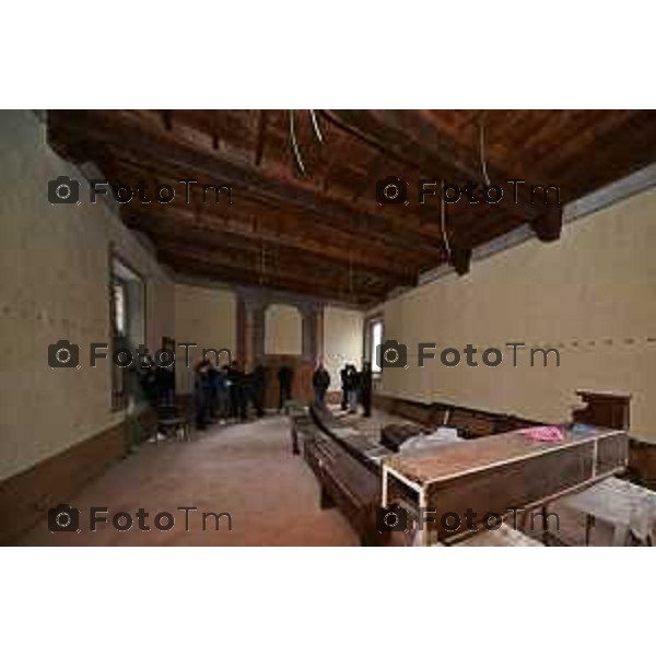 Foto Manzoni Tiziano/LaPresse 30-10-2023Bergamo Italia - Cronaca -Treviglio fine lavori restauro basilica di San Martino e Santa Maria Assunta Bergamo