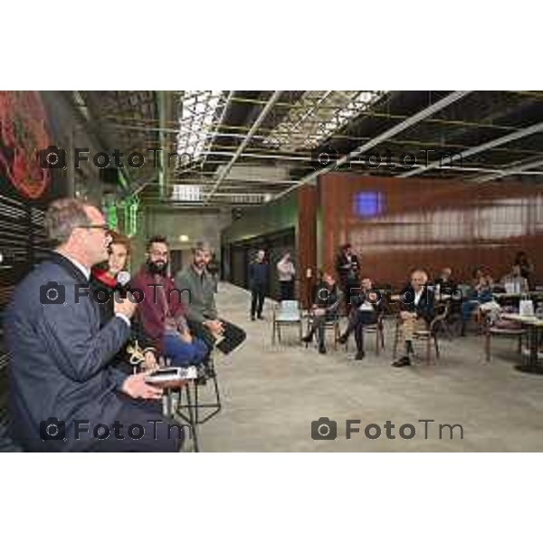 Foto Manzoni Tiziano/LaPresse 7-11-2023 Bergamo Italia- Cronaca Bergamo gBergamo gres art 671: un nuovo centro d’arte e cultura nato nell’ambito di un importante progetto di rigenerazione urbana. Architetto Mauro Piantelli: gli esterni - ﻿﻿e Massimiliano Locatelli: gli interni