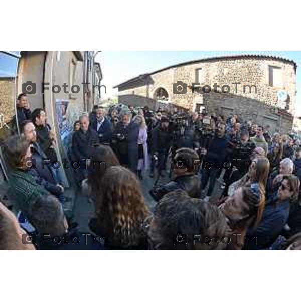 Tiziano Manzoni/LaPresse 11-01- 2023 Bergamo, Italia Cronaca Bergamo Bergamo nuova sede Lega alla Grumellina con Salvini