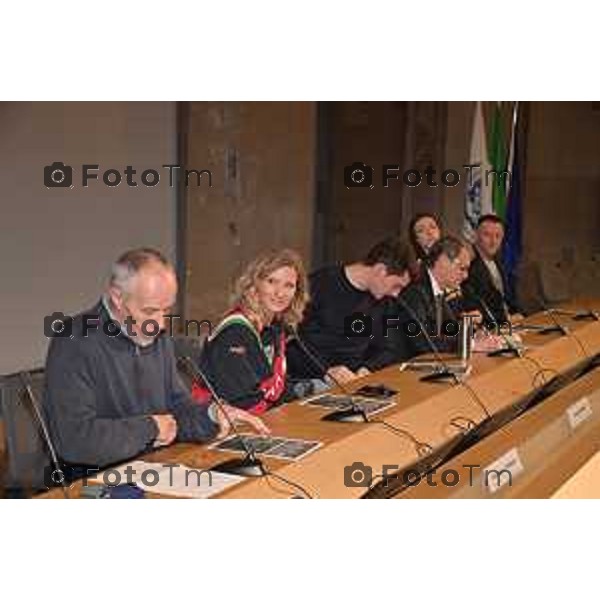 Tiziano Manzoni/LaPresse 14-11- 2023 Bergamo, Italia Cronaca Bergamo Università, sport e città: l\'evento del CUS Bergamo con i campioni dell\'atletica leggera Bongiorni, Pavese, Rigali e Tortu