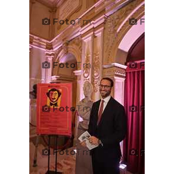 Tiziano Manzoni/LaPresse 9-01- 2023 Bergamo, Italia Cronaca Bergamo prima al teatro donizetti dell\'opera Il diluvio Universale