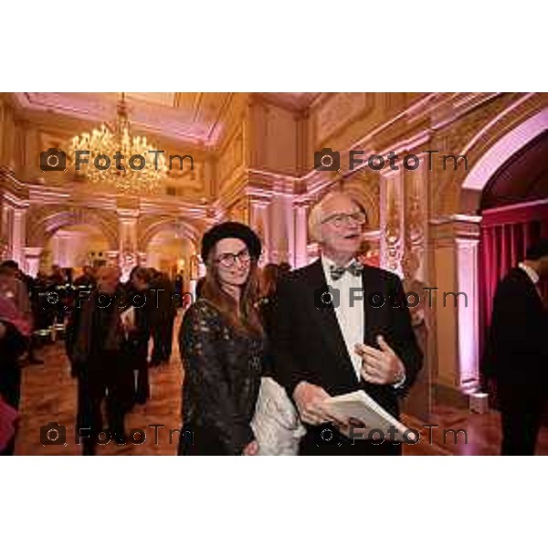 Tiziano Manzoni/LaPresse 9-01- 2023 Bergamo, Italia Cronaca Bergamo prima al teatro donizetti dell\'opera Il diluvio Universale