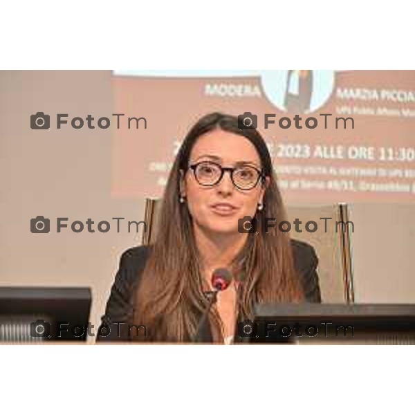 Foto Manzoni Tiziano/LaPresse 21-11-2023 Bergamo Italia- Cronaca Orhan Bergamo convegno incentivo imprenditoria femminile Sacbo UPS , Public Affairs Manager UPS Italy &Iberia, Gruppo WLD Italia Marzia Piccianano Giovanna Ricuperati