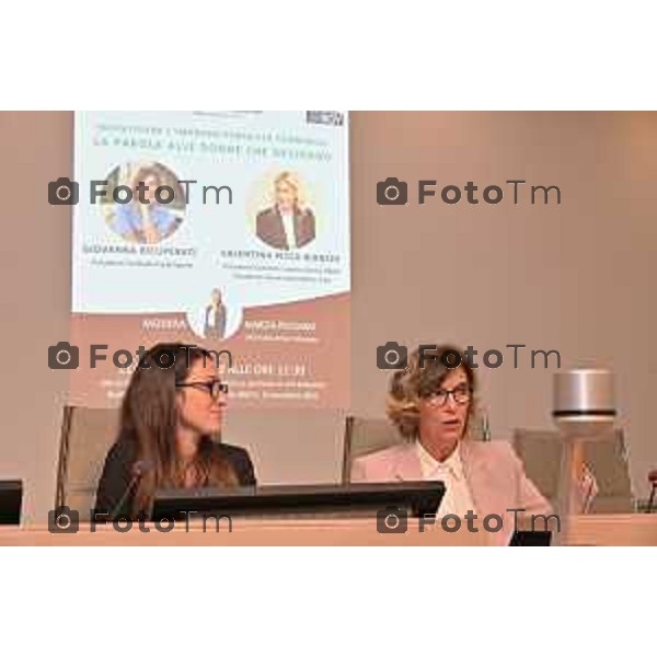 Foto Manzoni Tiziano/LaPresse 21-11-2023 Bergamo Italia- Cronaca Orhan Bergamo convegno incentivo imprenditoria femminile Sacbo UPS , Public Affairs Manager UPS Italy &Iberia, Gruppo WLD Italia Marzia Piccianano Giovanna Ricuperati