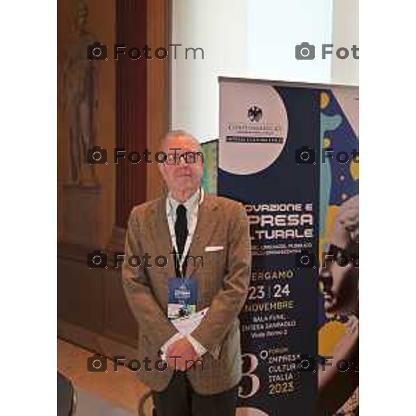 Foto Manzoni Tiziano/LaPresse 23-11-2023 Bergamo Italia- Cronaca Orhan Bergamo convegno confocommercio impresa italia innovazione impresa culturale Carlo Fontana, Presidente Impresa Cultura Italia Confcommercio