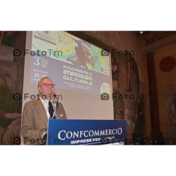 Foto Manzoni Tiziano/LaPresse 23-11-2023 Bergamo Italia- Cronaca Orhan Bergamo convegno confocommercio impresa italia innovazione impresa culturale Carlo Fontana, Presidente Impresa Cultura Italia Confcommercio