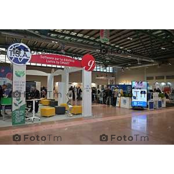 Foto Manzoni Tiziano/LaPresse 24-11-2023 Bergamo Italia- Cronaca Orhan Bergamo Apertura Fiera orientamento e Stati Generali della scuola digitale 2023 stand fiera orientamento