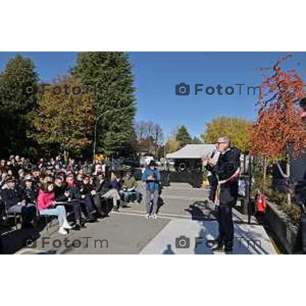 Foto Manzoni Tiziano/LaPresse 25-11-2023 Bergamo Italia- Cronaca Orhan l\'ampliamento de “La Casa di Leo”, una struttura di housing per l\'accoglienza dei pazienti pediatrici, con patologie gravi in cura presso l\'Ospedale Papa Giovanni XXIII, Susanna Berlendis e Michele Morghen,