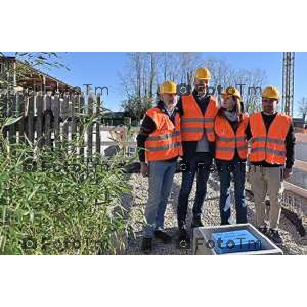 Foto Manzoni Tiziano/LaPresse 25-11-2023 Bergamo Italia- Cronaca Orhan l\'ampliamento de “La Casa di Leo”, una struttura di housing per l\'accoglienza dei pazienti pediatrici, con patologie gravi in cura presso l\'Ospedale Papa Giovanni XXIII, Susanna Berlendis e Michele Morghen,