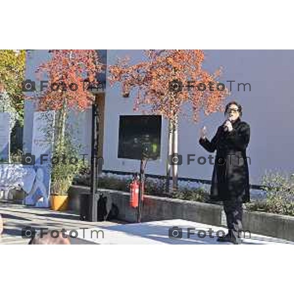Foto Manzoni Tiziano/LaPresse 25-11-2023 Bergamo Italia- Cronaca Orhan l\'ampliamento de “La Casa di Leo”, una struttura di housing per l\'accoglienza dei pazienti pediatrici, con patologie gravi in cura presso l\'Ospedale Papa Giovanni XXIII, Susanna Berlendis e Michele Morghen,