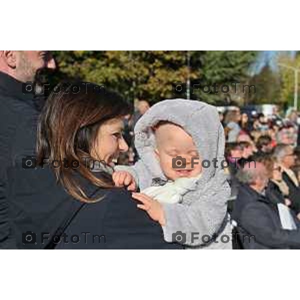 Foto Manzoni Tiziano/LaPresse 25-11-2023 Bergamo Italia- Cronaca Orhan l\'ampliamento de “La Casa di Leo”, una struttura di housing per l\'accoglienza dei pazienti pediatrici, con patologie gravi in cura presso l\'Ospedale Papa Giovanni XXIII, Susanna Berlendis e Michele Morghen,