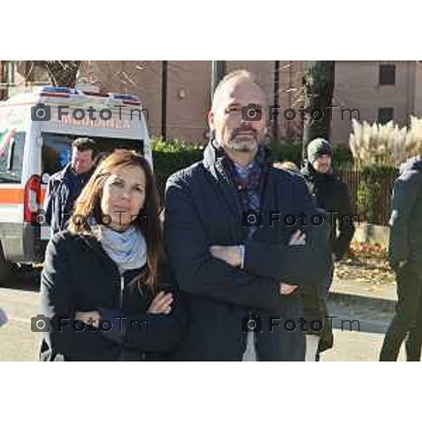 Foto Manzoni Tiziano/LaPresse 25-11-2023 Bergamo Italia- Cronaca Orhan l\'ampliamento de “La Casa di Leo”, una struttura di housing per l\'accoglienza dei pazienti pediatrici, con patologie gravi in cura presso l\'Ospedale Papa Giovanni XXIII, Susanna Berlendis e Michele Morghen,