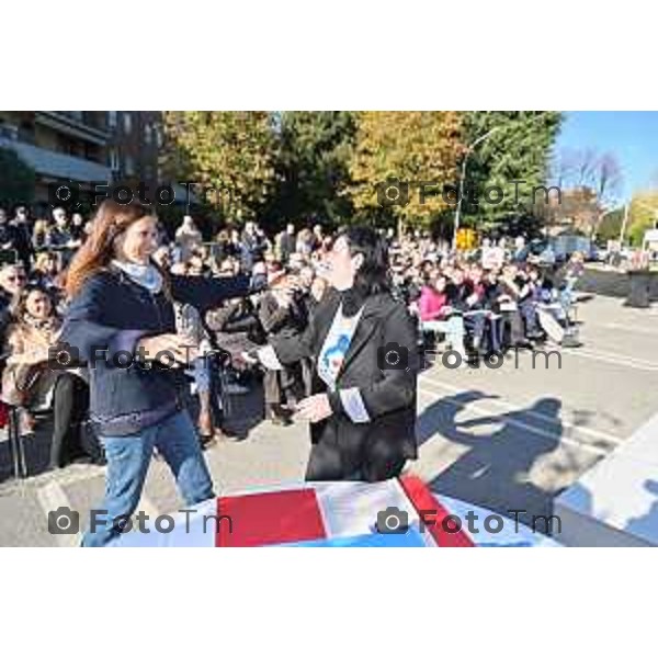 Foto Manzoni Tiziano/LaPresse 25-11-2023 Bergamo Italia- Cronaca Orhan l\'ampliamento de “La Casa di Leo”, una struttura di housing per l\'accoglienza dei pazienti pediatrici, con patologie gravi in cura presso l\'Ospedale Papa Giovanni XXIII, Susanna Berlendis e Michele Morghen,