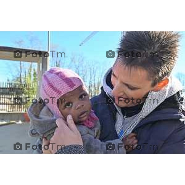 Foto Manzoni Tiziano/LaPresse 25-11-2023 Bergamo Italia- Cronaca Orhan l\'ampliamento de “La Casa di Leo”, una struttura di housing per l\'accoglienza dei pazienti pediatrici, con patologie gravi in cura presso l\'Ospedale Papa Giovanni XXIII, Susanna Berlendis e Michele Morghen,