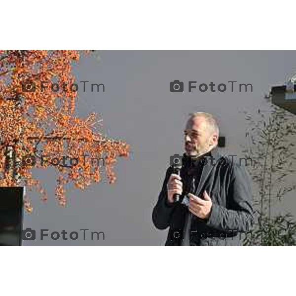 Foto Manzoni Tiziano/LaPresse 25-11-2023 Bergamo Italia- Cronaca Orhan l\'ampliamento de “La Casa di Leo”, una struttura di housing per l\'accoglienza dei pazienti pediatrici, con patologie gravi in cura presso l\'Ospedale Papa Giovanni XXIII, Susanna Berlendis e Michele Morghen,