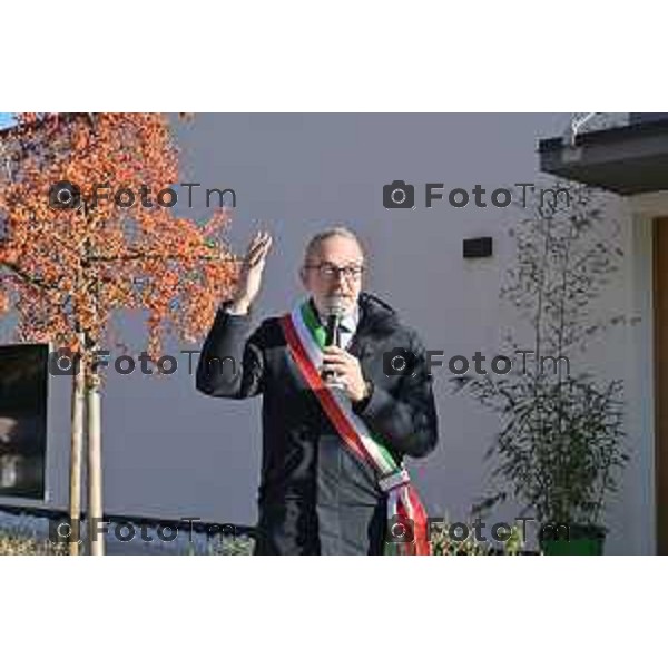 Foto Manzoni Tiziano/LaPresse 25-11-2023 Bergamo Italia- Cronaca Orhan l\'ampliamento de “La Casa di Leo”, una struttura di housing per l\'accoglienza dei pazienti pediatrici, con patologie gravi in cura presso l\'Ospedale Papa Giovanni XXIII, Susanna Berlendis e Michele Morghen,