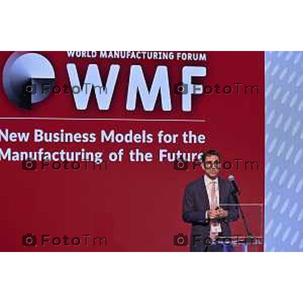 Foto Manzoni Tiziano/LaPresse 27-11-2023 Bergamo Italia- Cronaca Orhan Treviglio World Manufacturing Foundation XI ediz l World Manufacturing Forum “Nuovi modelli di business per il manifatturiero del futuro” Diego Andreis,