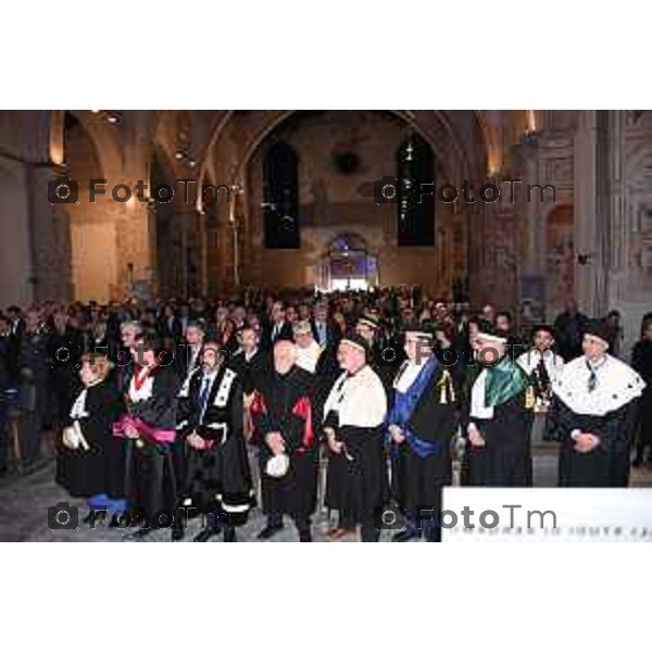 Foto Manzoni Tiziano/LaPresse 29-11-2023 Bergamo Italia- Cronaca Bergamo Aula Magna di Sant’Agostino in Città Alta inaugurazione anno accademico 2023