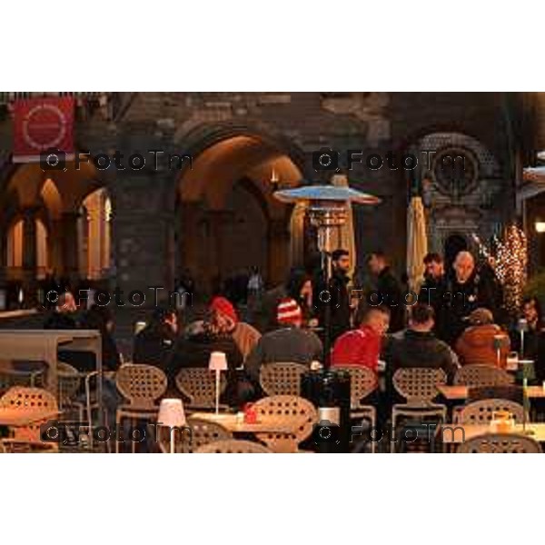 Tiziano Manzoni/LaPresse 7-12- 2023 Bergamo, Italia Cronaca Bergamo città alta turisti natale 2023