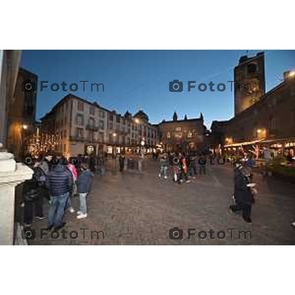Tiziano Manzoni/LaPresse 7-12- 2023 Bergamo, Italia Cronaca Bergamo città alta turisti natale 2023