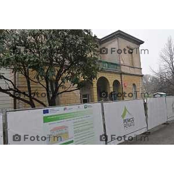 Foto Manzoni Tiziano/LaPresse 13-12-2023 Bergamo Italia- Cronaca Bergamo ASST Papa Giovanni XXIII avviato cantieri nella sede di via Borgo Palazzo tre padiglioni storici