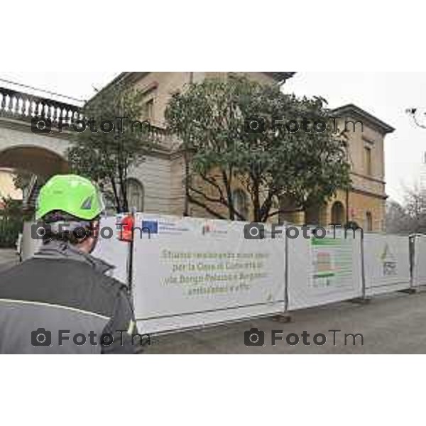 Foto Manzoni Tiziano/LaPresse 13-12-2023 Bergamo Italia- Cronaca Bergamo ASST Papa Giovanni XXIII avviato cantieri nella sede di via Borgo Palazzo tre padiglioni storici