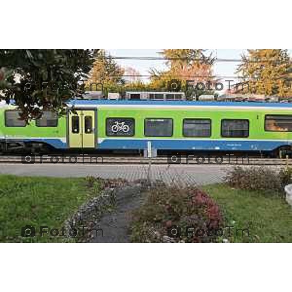 Foto Manzoni Tiziano/LaPresse 20-12-2023 Bergamo Italia- Cronaca Bergamo Ponte San Pietro raddoppio ferroviario stazione fs