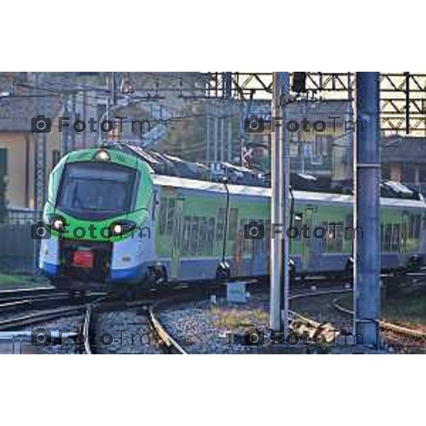 Foto Manzoni Tiziano/LaPresse 20-12-2023 Bergamo Italia- Cronaca Bergamo Ponte San Pietro raddoppio ferroviario stazione fs