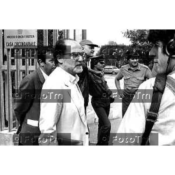 Foto Nino Cassotti for- Manzoni Tiziano Bergamo Italia- Cronaca Bergamo carcere Gelno Enzo Tortora moglie e parenti avvocati visite tramissione