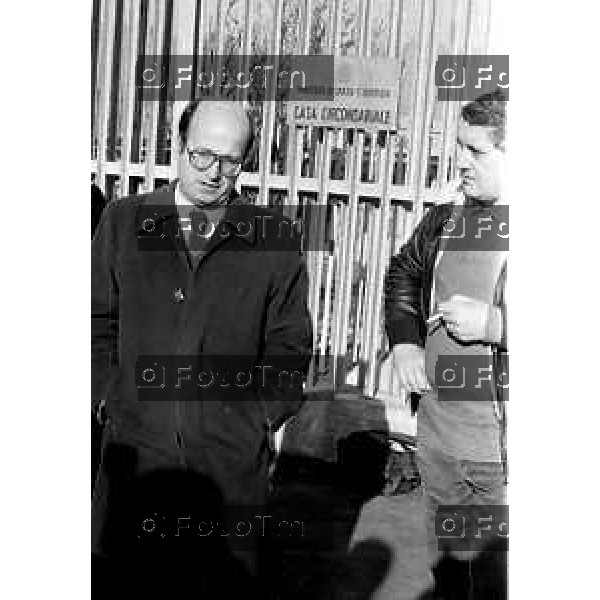 Foto Nino Cassotti for- Manzoni Tiziano Bergamo Italia- Cronaca Bergamo carcere Gelno Enzo Tortora moglie e parenti avvocati visite tramissione