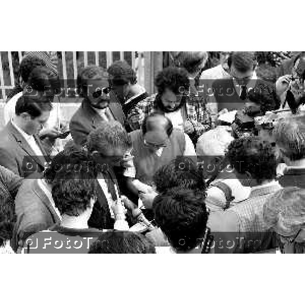 Foto Nino Cassotti for- Manzoni Tiziano Bergamo Italia- Cronaca Bergamo carcere Gelno Enzo Tortora moglie e parenti avvocati visite tramissione