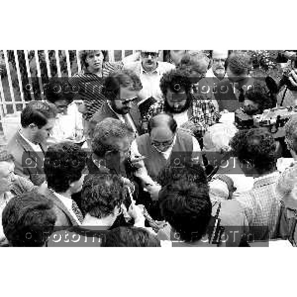 Foto Nino Cassotti for- Manzoni Tiziano Bergamo Italia- Cronaca Bergamo carcere Gelno Enzo Tortora moglie e parenti avvocati visite tramissione