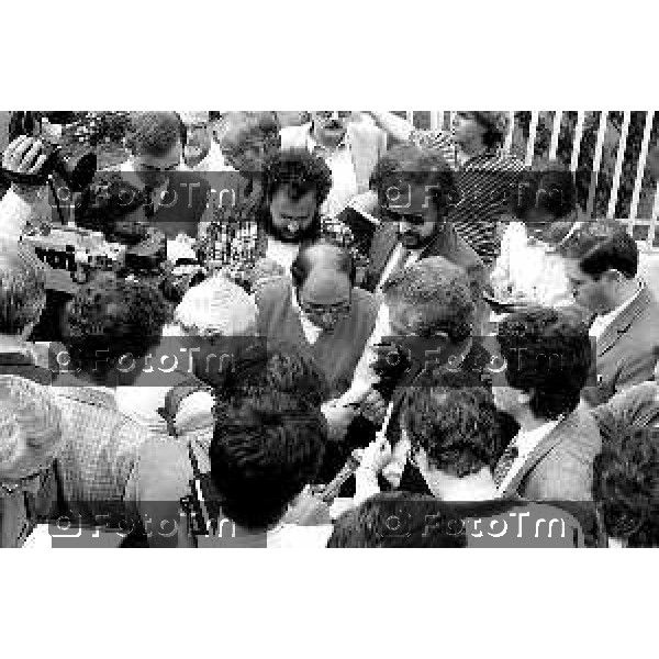 Foto Nino Cassotti for- Manzoni Tiziano Bergamo Italia- Cronaca Bergamo carcere Gelno Enzo Tortora moglie e parenti avvocati visite tramissione