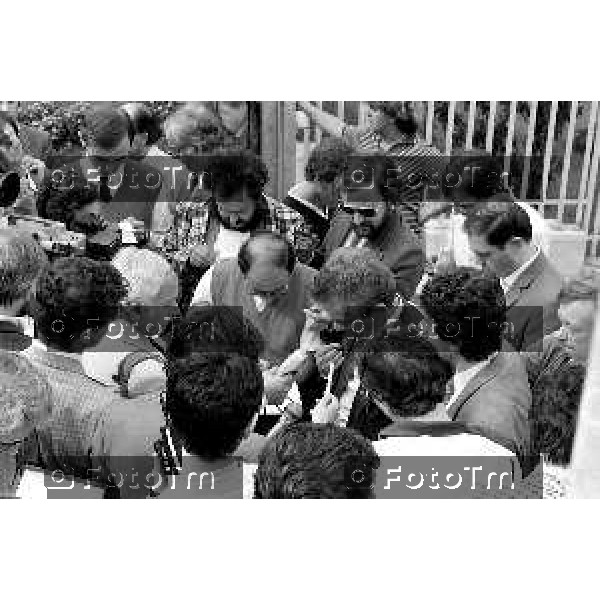 Foto Nino Cassotti for- Manzoni Tiziano Bergamo Italia- Cronaca Bergamo carcere Gelno Enzo Tortora moglie e parenti avvocati visite tramissione