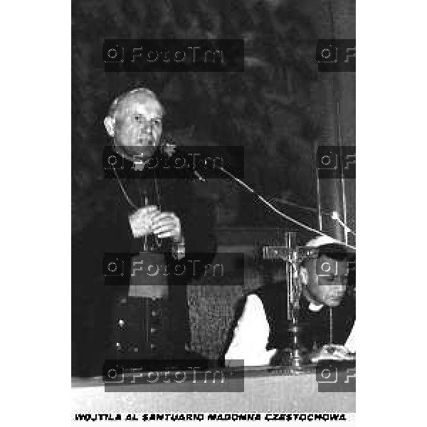 Foto Nino Cassotti for- Manzoni Tiziano Bergamo Italia- Cronaca Ottobre 1978 elezione a Papa Cardinal Karol Wojtyla visita a Bergamo