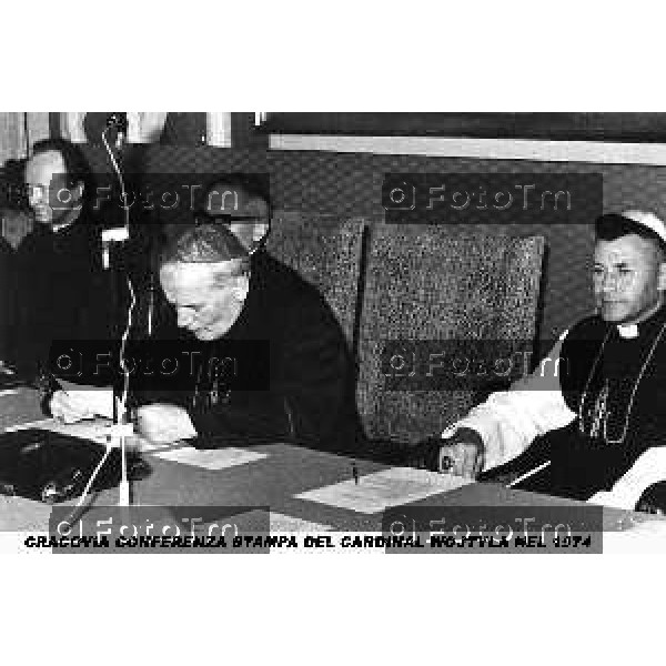 Foto Nino Cassotti for- Manzoni Tiziano Bergamo Italia- Cronaca Ottobre 1978 elezione a Papa Cardinal Karol Wojtyla visita a Bergamo