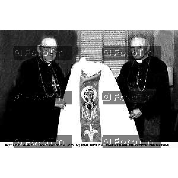 Foto Nino Cassotti for- Manzoni Tiziano Bergamo Italia- Cronaca Ottobre 1978 elezione a Papa Cardinal Karol Wojtyla visita a Bergamo