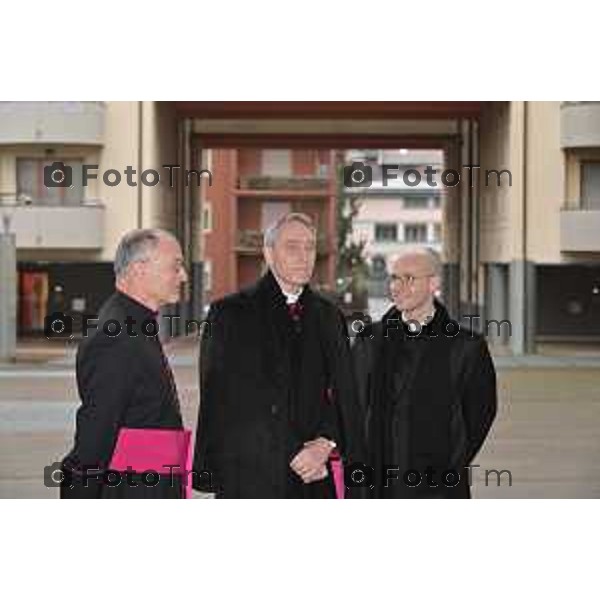 Foto Manzoni Tiziano/LaPresse 6-1-2024 Bergamo Italia- Cronaca BergamoBergamo parrocchia Sacro Cuore Sua Eccellenza Padre Georg Ganswin arcivescovo e segretario di Papa Ratzinger