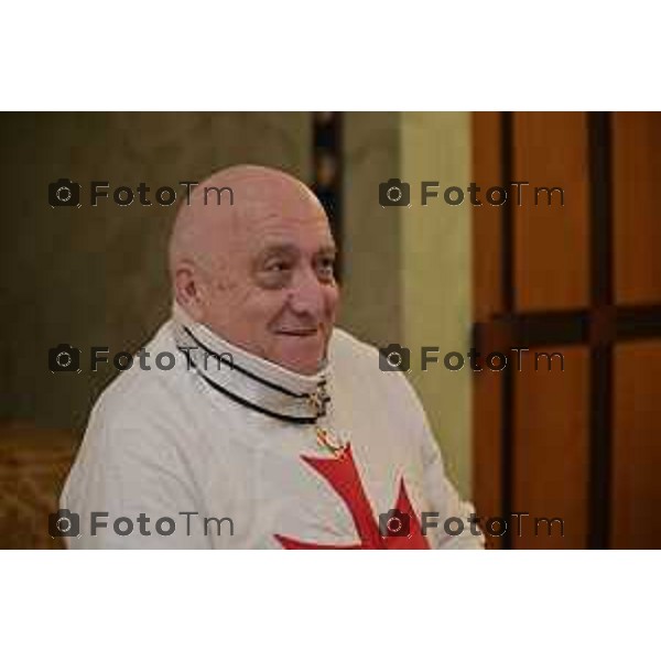 Foto Manzoni Tiziano/LaPresse 6-1-2024 Bergamo Italia- Cronaca BergamoBergamo parrocchia Sacro Cuore Sua Eccellenza Padre Georg Ganswin arcivescovo e segretario di Papa Ratzinger Pier Davide milesi