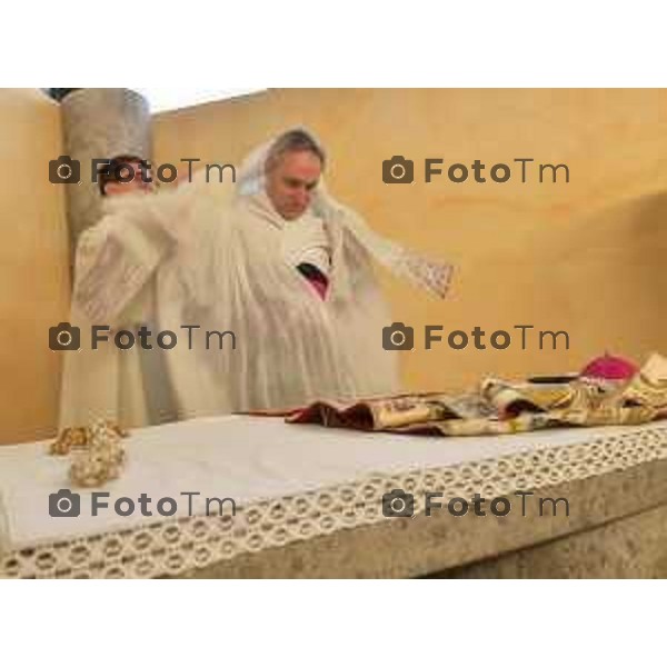 Foto Manzoni Tiziano/LaPresse 6-1-2024 Bergamo Italia- Cronaca BergamoBergamo parrocchia Sacro Cuore Sua Eccellenza Padre Georg Ganswin arcivescovo e segretario di Papa Ratzinger